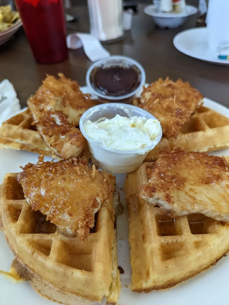 Crispy Fried Chicken and Waffle Plate