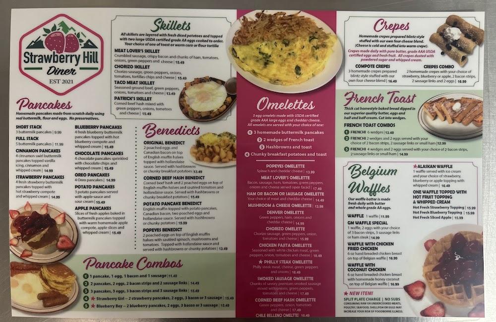 Strawberry Hill Diner Menu image 1