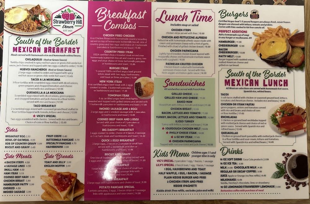 Strawberry Hill Diner Menu image 4